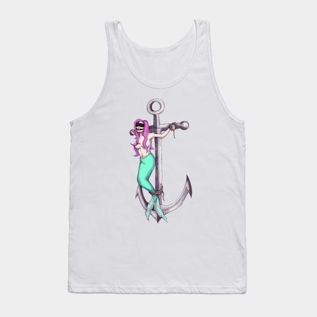 Bad Mermaid III Tank Top by LVBart